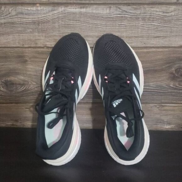 New‎ Adidas Solar Glide Womens Black Running Shoes Size 10 Lightweight Athletic - Picture 7 of 8